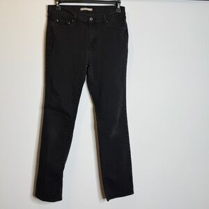 Levi's 505 Women's Straight Leg Black Jeans Size 31
